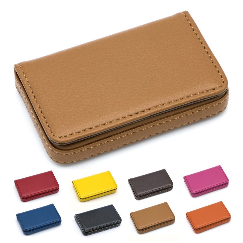Padike Business Name Card Holder Luxury PU Leather,Business Name Card Holder Wallet Credit card ID Case/Holder For Men & Women - Keep Your Business Cards Clean - Image 1